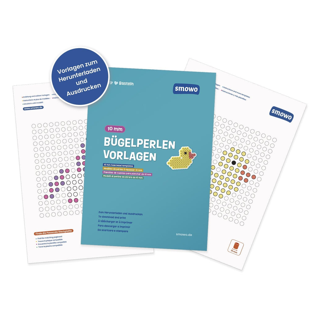10mm Bügelperlen Vorlangen und Anleitung