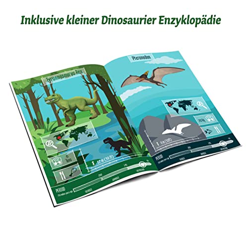 10 Dinosaurier Gipsfiguren zum Gießen und Anmalen inklusive Enzyklopädie Mein Shop 