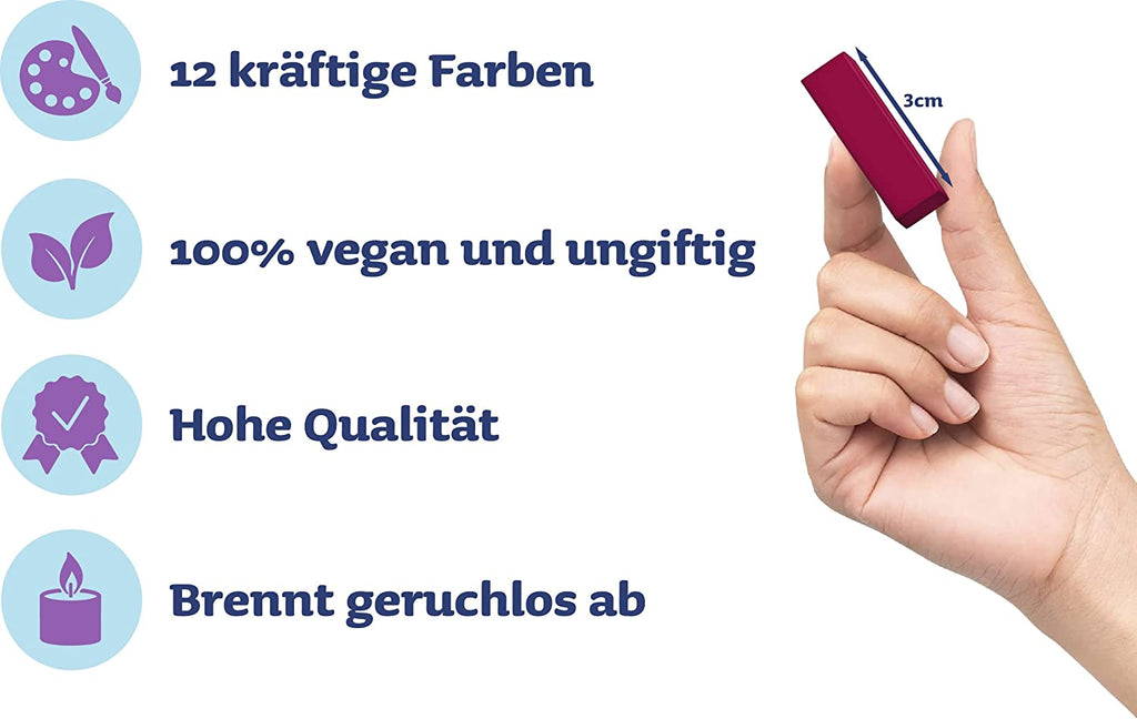 12 Kerzenwachs Farben zum Kerzen selber machen Mein Shop 