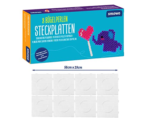 8 Bügelperlen Platten - Steckplatten Quadratisch und transparent Mein Shop 