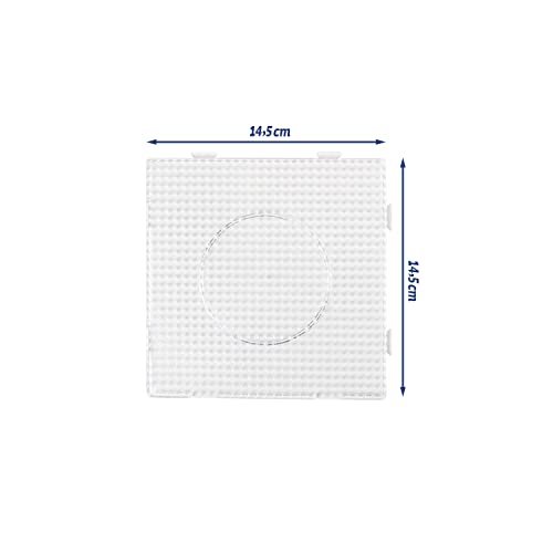 8 Bügelperlen Platten - Steckplatten Quadratisch und transparent Mein Shop 
