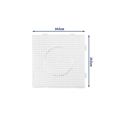 8 Bügelperlen Platten - Steckplatten Quadratisch und transparent Mein Shop 