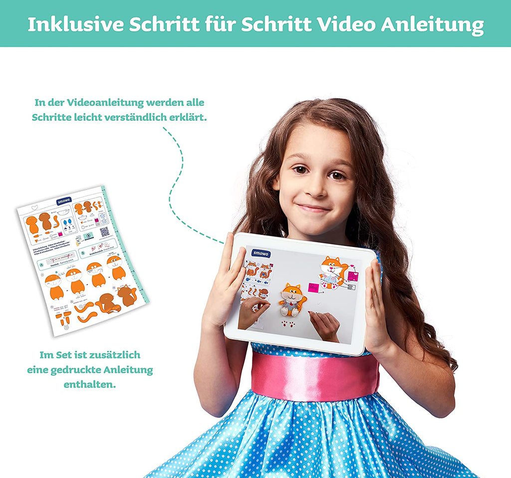 Filz Nähset für Kinder - Stofftiere selber nähen inklusive Nähanleitung & Video Mein Shop 